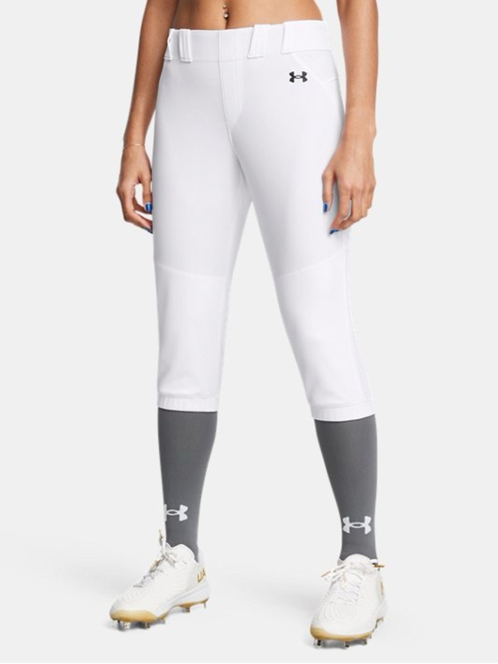 Under Armour White Softball 3/4 Athletic Capris. S. NWT.